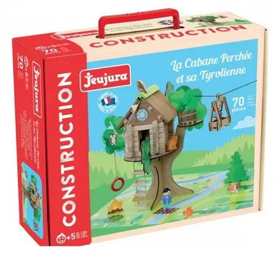Image de JeuJura La cabane perchee et sa tyrolienne