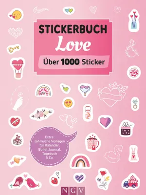 Produktbild von Stickerbuch Love  I Über 1000 Sticker