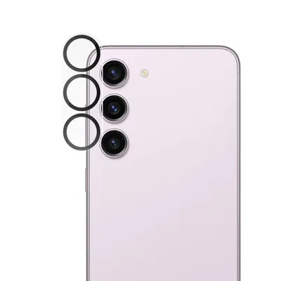 Produktbild von alkaya. Samsung Galaxy S23 Linsenschutz, Kameraschutzglas, Handykameraschutz - Transparent