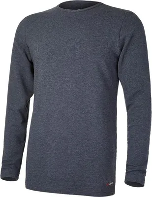 Produktbild von Herren T-Shirt lange Ärmel Outlast® - dunkelgrau meliert, S