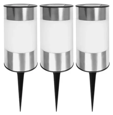 Produktbild von Wetelux Solarbetriebene LED-Leuchten - 3er-Set