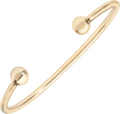 Produktbild von Modischer 9 Karat (375) Gold Baby - Torque Armreif - 2mm; TRS3650