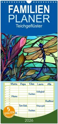 Produktbild von Familienplaner 2026 - Teichgeflüster mit 5 Spalten (Wandkalender, 21 x 45 cm) CALVENDO