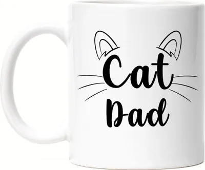 Produktbild von Cat Dad Tasse Katzen-Papa Geschenk Katzenliebhaber Katzenbesitzer Katzen Kätzchen Kaffeetasse