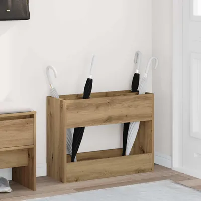 Produktbild von "Schlussverkauf" Sonnenschirmhalter 1 pc - Holzregenschirmständer - Artisan-Eiche 65x24x50 cm Holzwerkstoff  C17226