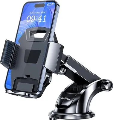 Immagine prodotto di Porta telefono per auto Beikell, porta cellulare per auto, cruscotto, porta telefono con un solo pulsante per iPhone15/14/13/X, Galaxy, Mate ecc.