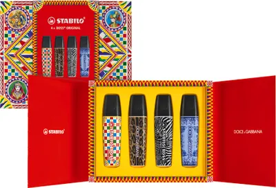 Produktbild von STABILO BOSS x DOLCE&GABBANA Textmarker-Etui 4 Stück 70/4-1-102-1