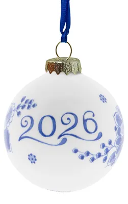 Zdjęcie produktu dla Heinen Delfts Blauw – Bombka świąteczna 2026 - Delfts Blauw - Ceramika - 7 cm