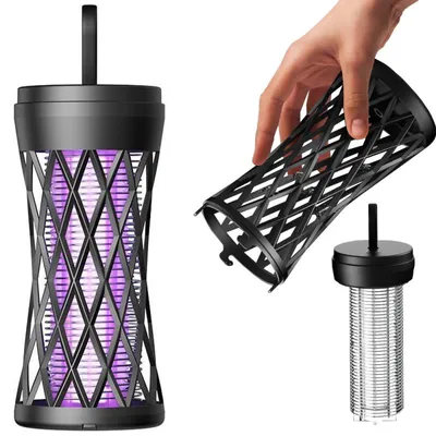 Image de Verk 24547 Lampe UV anti-moustiques et autres insectes, 5 W, noire