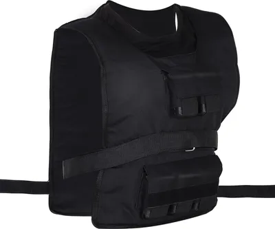 Immagine prodotto di Gilet da allenamento Fortuna Lai Gilet zavorrato da 30 kg per allenamento della forza regolabile Oxford e ferro Nero 36x52 cm