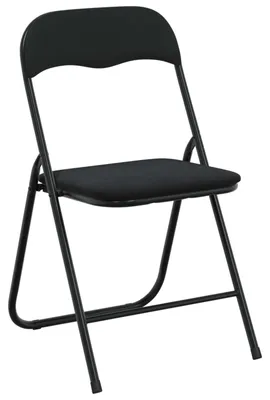 Produktbild von vidaXL Klappstuhl 8 stk. Samt Schwarz 48 x 44 x 78 cm