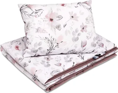 Produktbild von Bellochi Multifunktional Baby Decke Set - Doppelseitig Baby Bettwäsche 75x100 cm und Kissen 30x40cm - aus Baumwolle und Polyester -   - choco fantasy