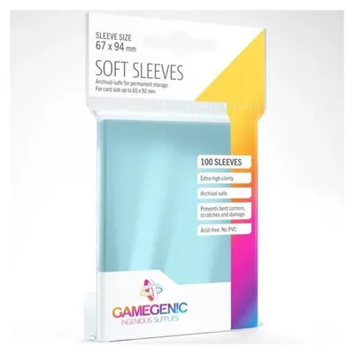 Imagen del producto de Gamegenic: 100 Bustine Soft (67 x 94 mm) (6571) – Fundas protectoras