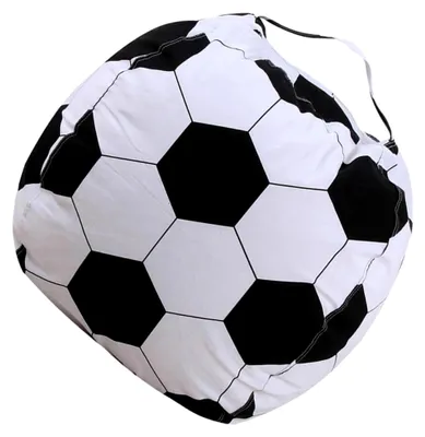 Produktbild von Sitzsackhalter im Fußball-Design zur Aufbewahrung von Spielzeug