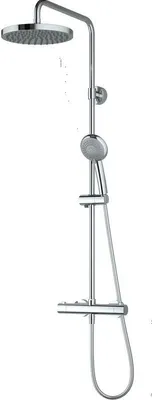 Produktbild von Kopfbrause rund mit Thermostat In 72 Stunden chrom, DW5802