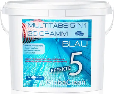 Produktbild von 5 kg Pool Chlor Multitabs 5in1 20g BLUE