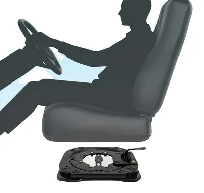 Imagen del producto de Base giratoria para asientos, con rotación de 360°, capacidad de carga de 130 kg, placa de acero de 3,0 mm, 4 puntos de fijación, compatible con furgonetas y vehículos de recreo