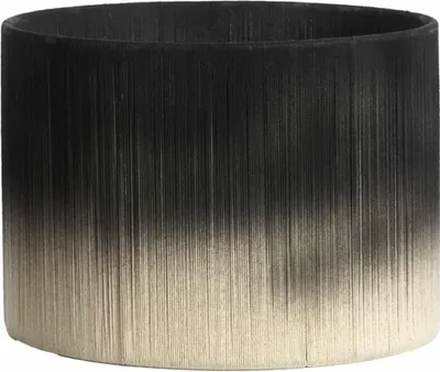 Produktbild von Light & Living - Lampenschirm Tossa - Schwarz - Ø35cm - Stoffschirm für E27