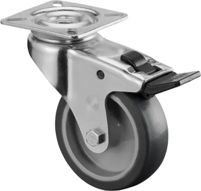 Produktbild von BS Rollen Apparaterolle A320.A80.075 Lenkrolle mit Totalfeststeller, Raddurchmesser 75 mm,