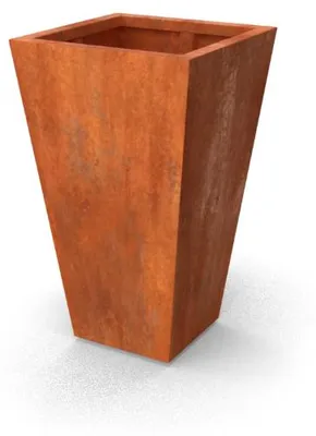 Productafbeelding van Vaso vaasvormige plantenbakken Cortenstaal 600 x 600 x 1000 mm Geroba