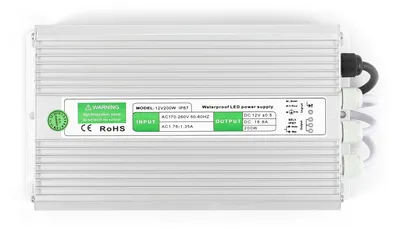 Produktbild von KOLORENO LED Transformator Eaglerise - 12V 200W, 16.6A IP67 - 58x127x235mm
