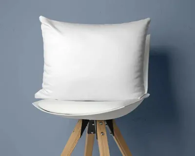 Imagen del producto de Juego de 2 fundas de cojín, 60 cm x 70 cm, color - 100% satén Mako - Funda de cojín 60x70 - Blanco