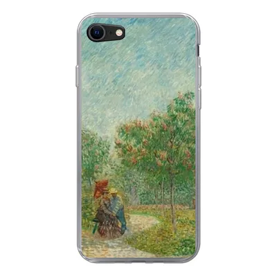 Produktbild von MuchoWow® Handyhülle Schutzhülle Hülle für iPhone SE 2022 Garten mit Liebenden - Vincent van Gogh Silikon Softcase Handy Hülle - Schutzhülle