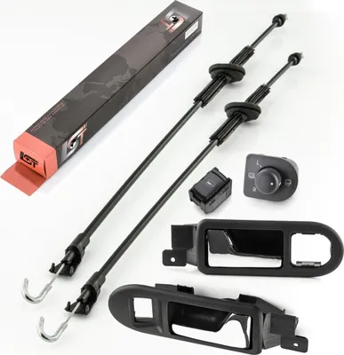 Produktbild von Set Türöffner Griff Spiegelschalter Fensterheber Bowdenzug für VW Passat 3B B5