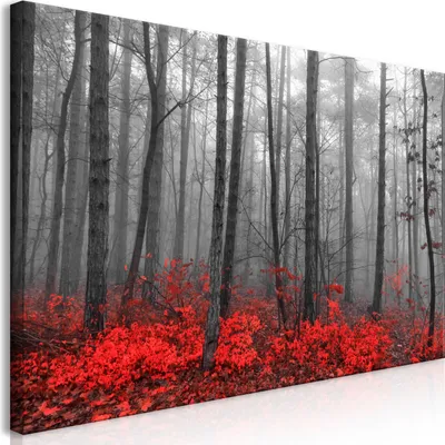 Produktbild von Wandbild Mega XXXL Wald 250x125 cm Einteiliger XXL-Format Kunstdruck zur Selbstmontage Leinwandbilder moderne Bilder DIY Wanddekoration Wohnung Deko Baum Bäume Natur c-B-0417-ak-e