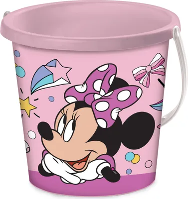 Produktbild von Mondo Kinder Sandeimer für Strand und Garten, Minnie Maus, Pink, 17 cm Durchmesser