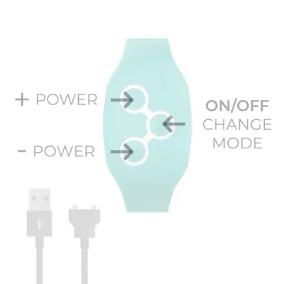 Productafbeelding van WATCHME - Draadloze technologie-horloge, aquamarijn kleur