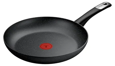 Zdjęcie produktu dla Tefal Explore Stone G0110632, Okrągły, Patelnia uniwersalna, Czarny, Aluminium, Thermo-Spot, Ceramika, Prąd elektryczny, Gaz, Halogen, Indukcja, Płyta jednolita