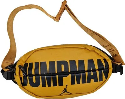 Produktbild von Nike Jordan Hüfttasche mit verstellbarem Schulterriemen, 2 Fächer, wasserabweisend, schwarz-gold