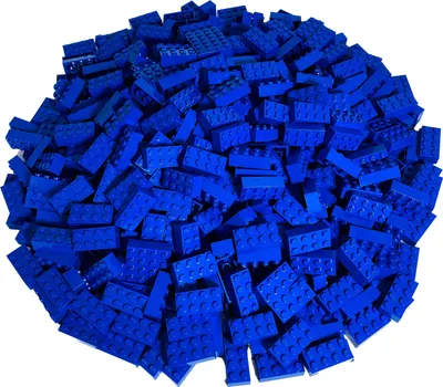 Produktbild von LEGO: 50 Mauersteine, blau, 2x4