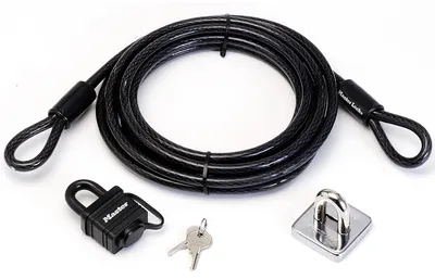 Image de Master Lock 8271EURDAT MASTER LOCK Schlaufenkabel mit Vorhängeschloss - 8271EURDAT