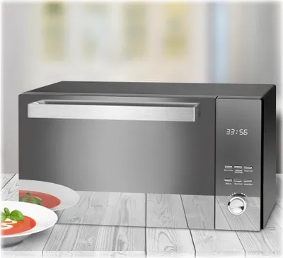 Obrázek produktu pro ProfiCook PC-MWG 1204, Pracovní deska, Mikrovlnná trouba s grilem, 23 l, 800 W, Vestavěný displej, Knoflíky, Otočné