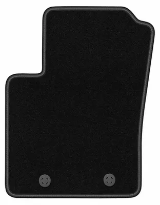 Obrázok produktu pre Velúrový koberec vodiča pre: Fiat 500 2007-2013 (kabriolet/hatchback) – 1 ks, čierny, na mieru – Wielganizator BASIC