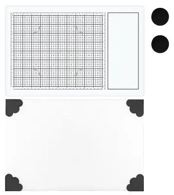 Produktbild von Set aus 2 Magnetischen Glas Bastelmatten für Kreative Projekte