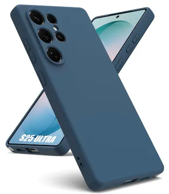 Image de Coque pour Samsung Galaxy S26 Ultra, Protection Silicone Liquide Ultra Fine Antichoc - Bleu Marine