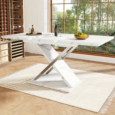 Immagine prodotto di Tavolo allungabile - Tavolo pieghevole - Tavolo estensibile - Tavolo da cucina - Tavolo da pranzo