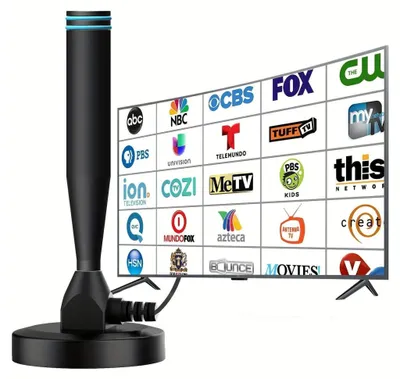 Produktbild von AIORBER 4K HDTV Zimmerantenne mit Verstärker, Digitale TV Antenne für Innenbereich, DVB‑T2 HD, Lange Reichweite, Einfache Installation