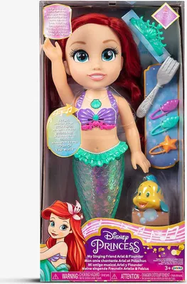 Obrázek produktu pro Jakks Pacific Disney princess zpívající panenka Ariel a Flounder (šupinka) 35cm