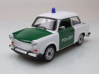 Produktbild von Welly 24037P Trabant 601 Trabbi Polizei grün weiß 1:24