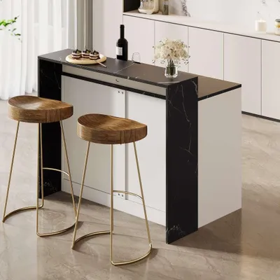 Produktbild von Kücheninsel Weiß 120x60x90cm mit Schubladen Gewürzregal Haustierbereich Regal MDF