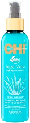 Productafbeelding van CHI Aloe Vera Curls Defined: Leave-in conditioner voor krullend haar, beschermt tegen vocht, 177 ml