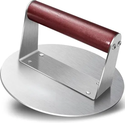 Produktbild von Famanu Hamburgerpresse aus Edelstahl – Professionelle Fleischpresse mit ergonomischem Griff