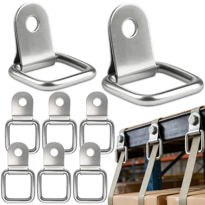 Produktbild von D-Befestigungsringen Set 8 Stück - Rostfreies Edelstahl - E6512