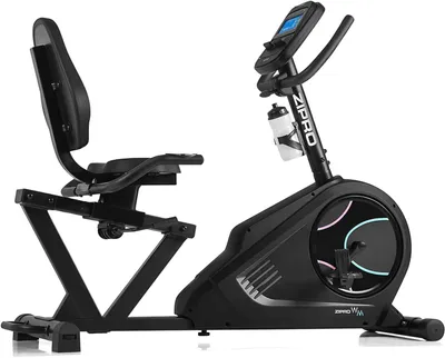 Produktbild von Zipro Liegeheimtrainer Ergometer Glow WM – Weißes Sitzfahrrad für Senioren & Reha Recumbent Bike mit App Elektrischer Widerstand Rückenschonend