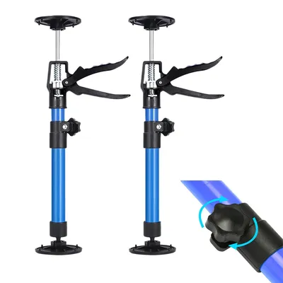 Produktbild von Deckenstütze, 2 Stück Montagestütze, stützen höhenverstellbar, baustütze, 360 Grad schwenkbar, Höhenverstellung 30-59 cm, Belastbarkeit bis 40 kg