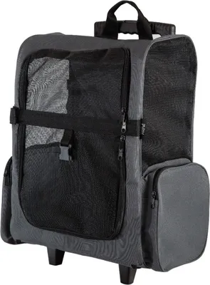 Produktbild von HiPet Haustier-Trolley Grau – faltbarer Transporttrolley für kleine Hunde und Katzen bis ca. 8 kg, belüftet, mit leisen Rädern